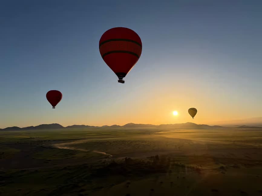 Vol en montgolfière au lever du soleil à Marrakech